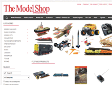 Tablet Screenshot of modelshop-northants.co.uk